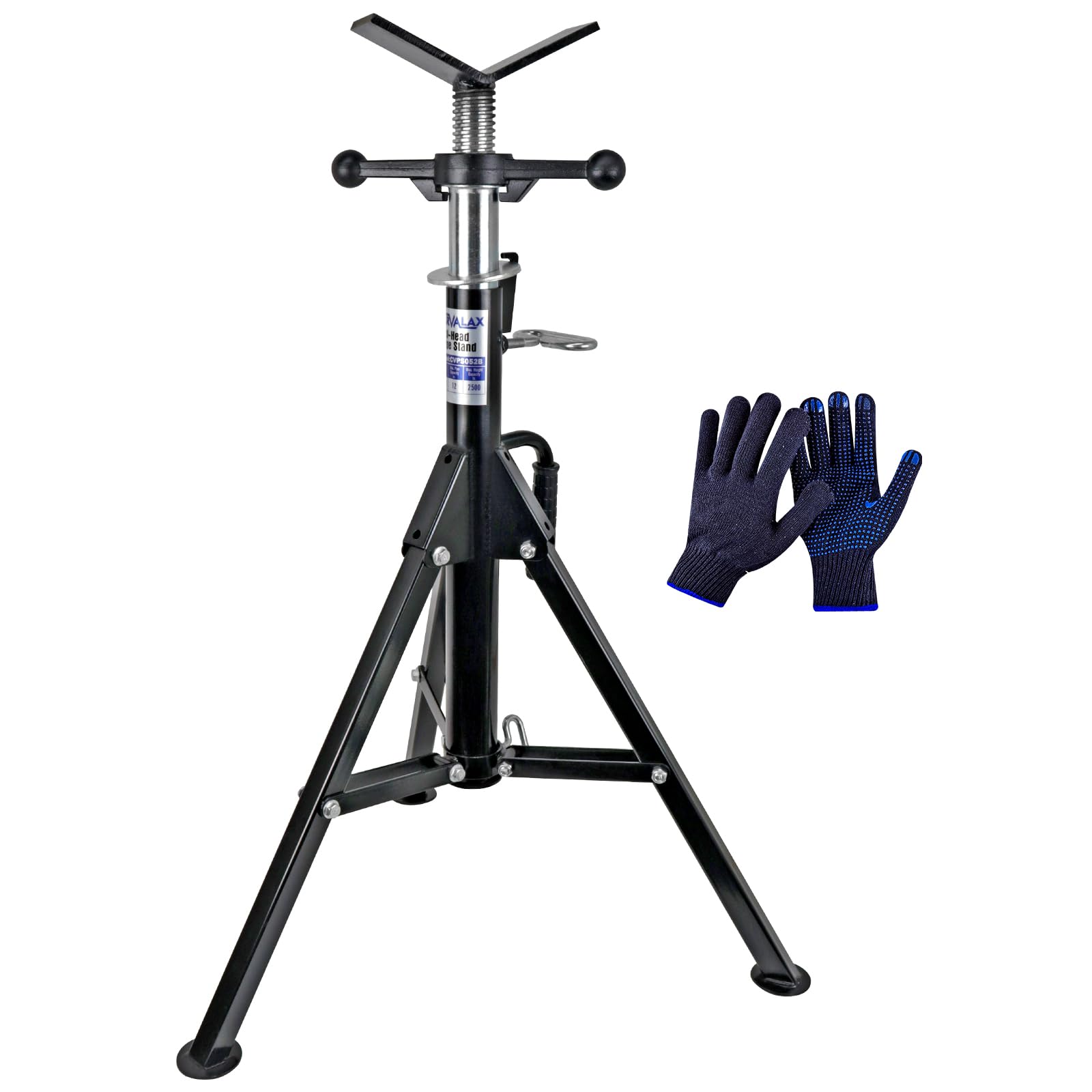 Amazon.com: CARVALAX V-Head Pipe Jack Stands, Adjustable Pipe